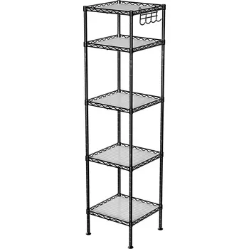 Koupelnový nábytek 5patrový koupelnový regál 30x30x121cm