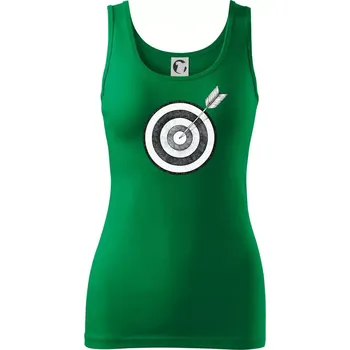 Dámské tričko Terč na lukostřelbu - Dámské tílko - S ( Středně zelená )