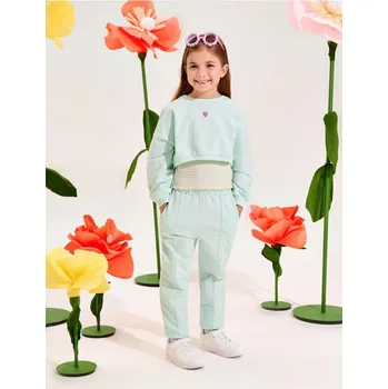 Dívčí kalhoty Sinsay - Kalhoty - mentolová - 126CI-65X - 126CI-65X-98