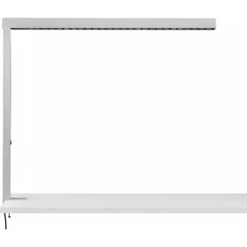 Lampička HALLA Stolní svítidlo STAN stříbrné (montáž na stůl) flexošňůra EURO + tlačítko LED 25W 3340lm 4000K stmívatelné - Halla HAL 245-831Z-20GGT/840, S