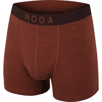 Pánské spodní prádlo Pánské boxerky MOOA MerinoSilk 4in Velikost: S / Barva: oranžová