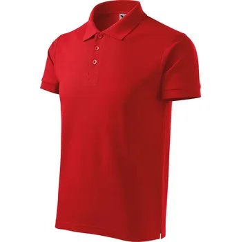 Pánská móda MALFINI COTTON HEAVY 215 pánská polokošile Barva: červená, Velikost: XL