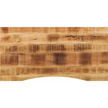 Stolní podložka zahrada-XL Stolní deska s výřezem 120x50x2,5 cm masivní hrubý mangovník 370181