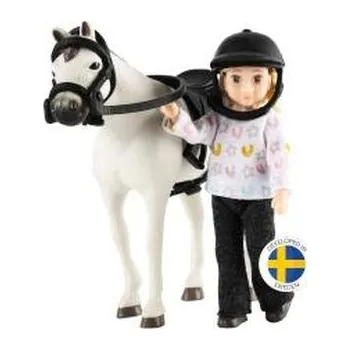 Panenka Lalka dżokejka zestaw z koniem