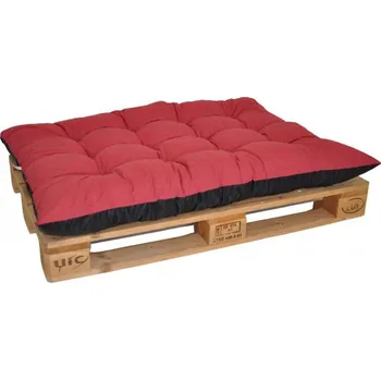 Podsedák Paletový sedák / zahradní matrace vínový melír