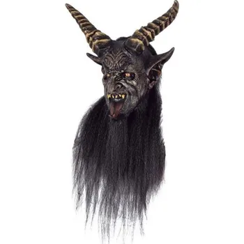 Karnevalová maska Ghoulish Production 30018 Krampus s vlasy