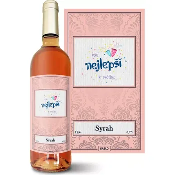 Víno Sablio Růžové víno Vše nejlepší k svátku: 0,75 l