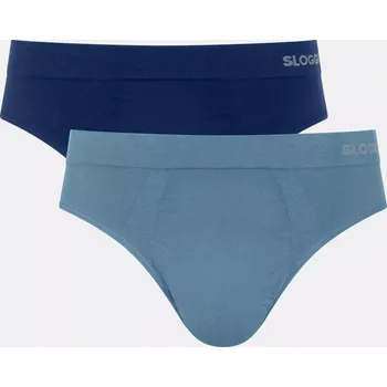 Slipy Pánské slipy GO Smooth Brief C2P - UNKNOWN - modré V003 - SLOGGI MULTIPLE COLOURS 3 S