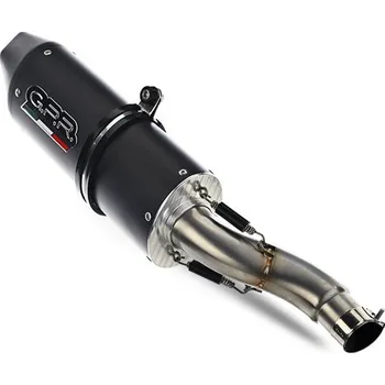 Výfuk pro motocykl Koncovka výfuku Slip-on GPR FURORE NERO KT.60.RACE.FUNE Matná černá vč. propojovací trubky