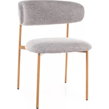 Jídelní židle Čalouněná jídelní židle DOMENICA 3 - šedá / dub