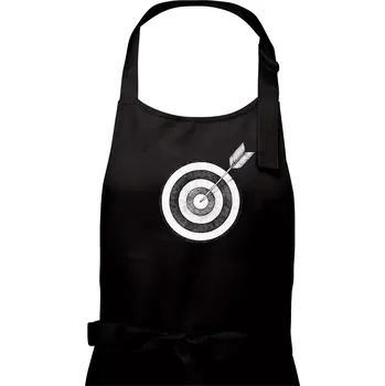 Kuchyňská zástěra Terč na lukostřelbu - Pánská zástěra na vaření - Univerzální velikost ( Černá )