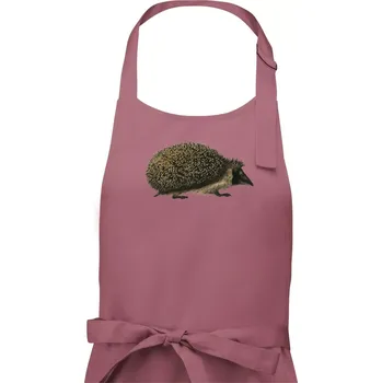Kuchyňská zástěra Ježek kresba - Pánská zástěra na vaření - Univerzální velikost ( Starorůžová )