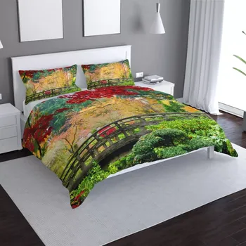 Povlečení Sablio Povlečení Most v parku - 140x220 / 90x70