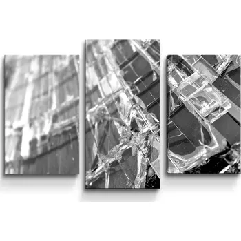 Obraz Sablio Obraz - 3-dílný Rozbité sklo - 75x50 cm