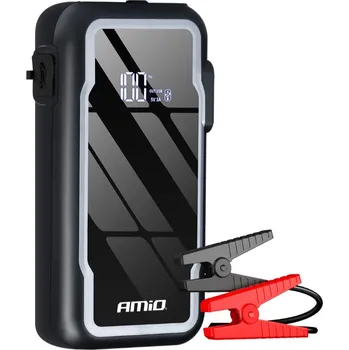 Powerbanka AMIO Startovací zdroj 3v1 12V 12Ah 1600A, USB, LED