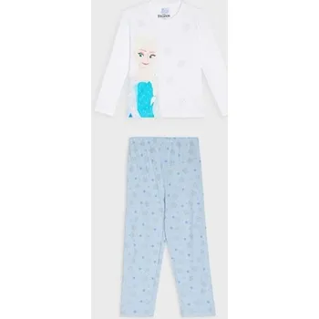 Dívčí spodní prádlo Sinsay - Dvoudílná pyžamová souprava Frozen - modrá - 456EV-05X - 456EV-05X-128