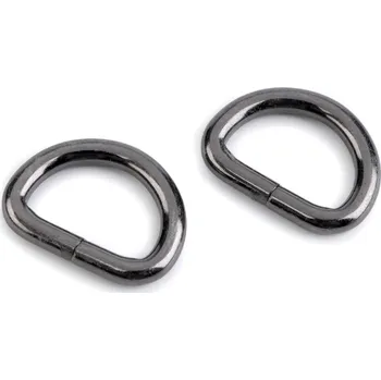 Organizér galanterie Pro Háčkování Polokroužek 16 x 21 mm černý nikl