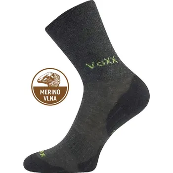 Dětská móda Voxx Irizarik – dětské merino ponožky se stříbrem – tmavě šedé Velikost: 30-34