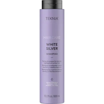 Šampon Lakme Teknia White Silver Shampoo neutralizační šampon pro blond, melírované a bílé vlasy 300 ml + Prodloužená možnost vrácení zboží do 30 dnů.