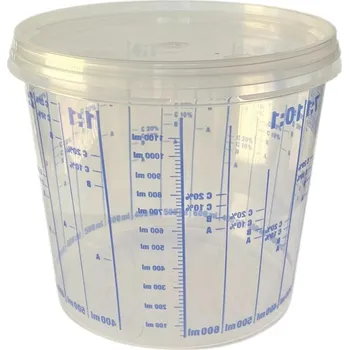 barva a nátěr na dřevo Mipa míchací pohár s víčkem 1100 ml