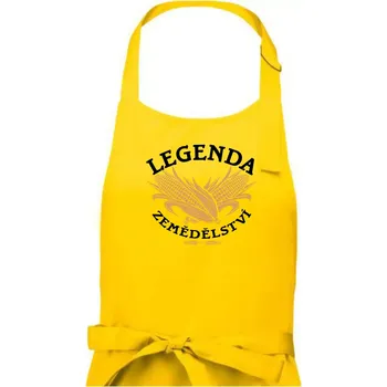 Kuchyňská zástěra Legenda zemědělství - Pánská zástěra na vaření - Univerzální velikost ( Žlutá )