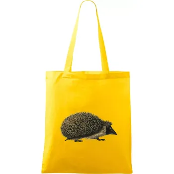Ježek kresba - Taška bavlněná - 42 x 38 cm ( Žlutá )