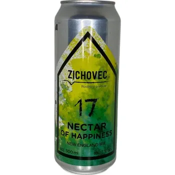 Pivo Pivovar Zichovec Nectar of Happiness 17° 0,5l plechovka pivovar Zichovec
