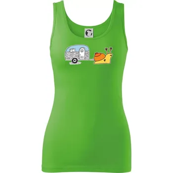 Dámské oblečení Šnečí obytňák - Dámské tílko - M ( Apple Green )