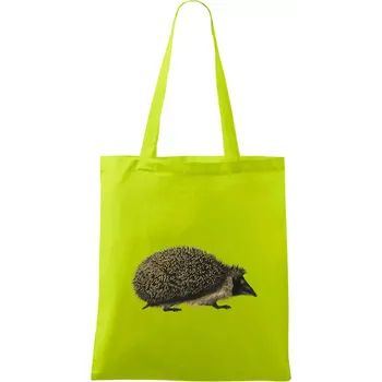 Ježek kresba - Taška bavlněná - 42 x 38 cm ( Limetková )