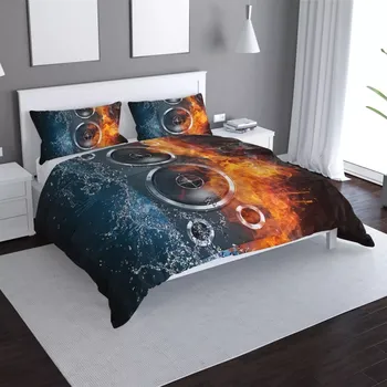 Povlečení Sablio Povlečení Ohnivý reproduktor - 140x220 / 90x70