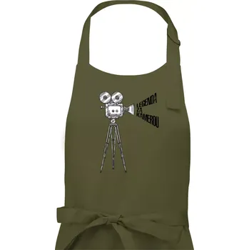 Kuchyňská zástěra Legenda za kamerou - Pánská zástěra na vaření - Univerzální velikost ( Khaki )