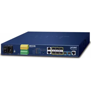 Switch PLANET L3 2-Port 100/1000T + 2-Port Řízený 1U Modrá