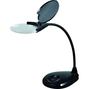 Lupa Stolní lupa na čtení s osvětlením Levenhuk Zeno Lamp ZL13 black - 2x (125mm)