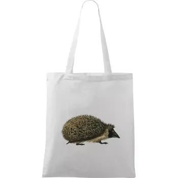 Ježek kresba - Taška bavlněná - 42 x 38 cm ( Bílá )