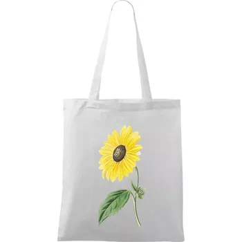 Slunečnice otočená - Taška bavlněná - 42 x 38 cm ( Bílá )