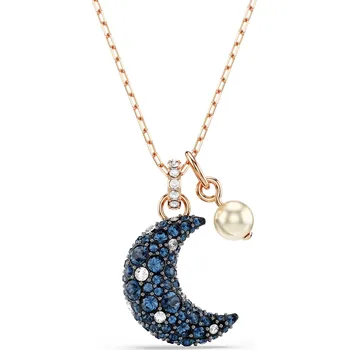 Náhrdelník Swarovski Pozlacený náhrdelník Měsíc a perla Sublima 5671585 (řetízek, přívěsky) + 2 měsíce na vrácení zboží
