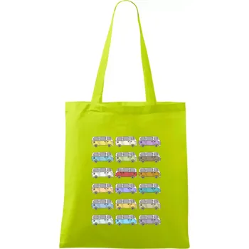 Dovolená obytňákem - Taška bavlněná - 42 x 38 cm ( Limetková )