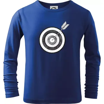 Chlapecké tričko Terč na lukostřelbu - Triko dětské Long Sleeve - 122 cm/6 let ( Královská modrá )