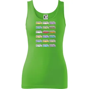 Dámské tričko Dovolená obytňákem - Dámské tílko - S ( Apple Green )