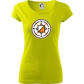 Orientační běh - navigace - Dámské triko Pure - L ( Limetková )