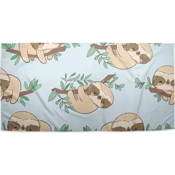 Osuška Sablio Ručník Lenochodi na větvi - 50x100 cm