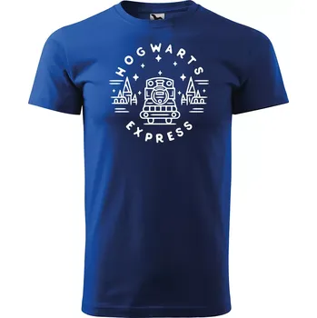 Sablio Tričko s potiskem Bradavický Expres - modré 5XL