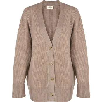 Dámský svetr Kašmírový oversize cardigan ULTIMATE UNI / Hnědá