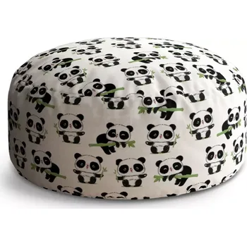 Taburet Sablio Taburet Circle Pandy s větvičkou: 38x48 cm