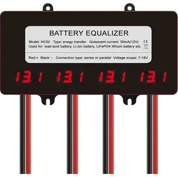 Balancér HC02 pro 4 články nebo baterie 7,4-12V v sérii s displejem