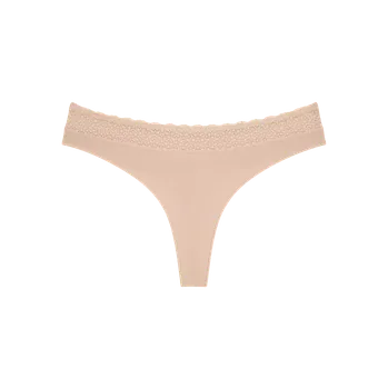 Kalhotky Dámská tanga Feel of Modal String 3P - YELLOW - béžová 0026 - TRIUMPH YELLOW XL