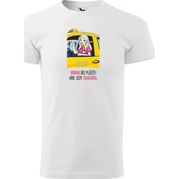 Sablio Tričko s potiskem Ano, jsem taxikářka - bílé 2XL