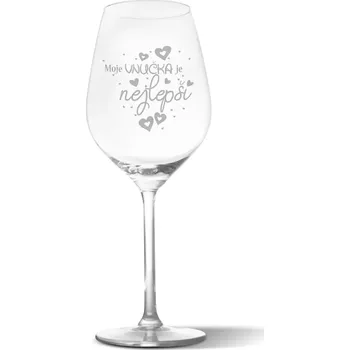 Víno Sablio Sklenička na víno Moje vnučka je nejlepší: 49 cl