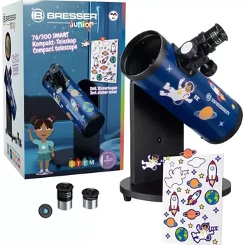 Dětský hvězdářský dalekohled Bresser Junior 76/300 SMART