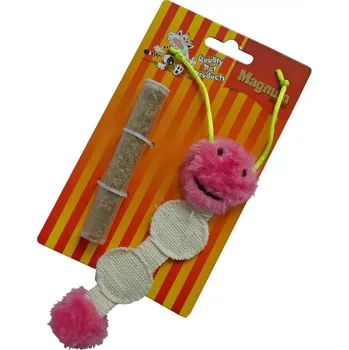 Hračka pro kočku Magnum Červíček s přídavným catnipem 16cm